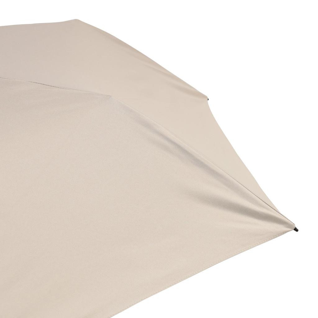 Francfranc Heat Down Plain Folding Beige and Rain Umbrella, 55cm, (Sun Umbrella)