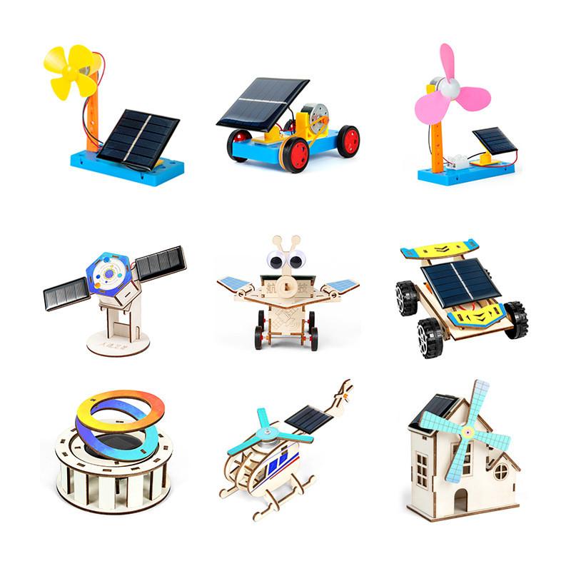Solar Energy Science Kit With Diy Solar Car And Wind Fan For Childrens Educational Projects