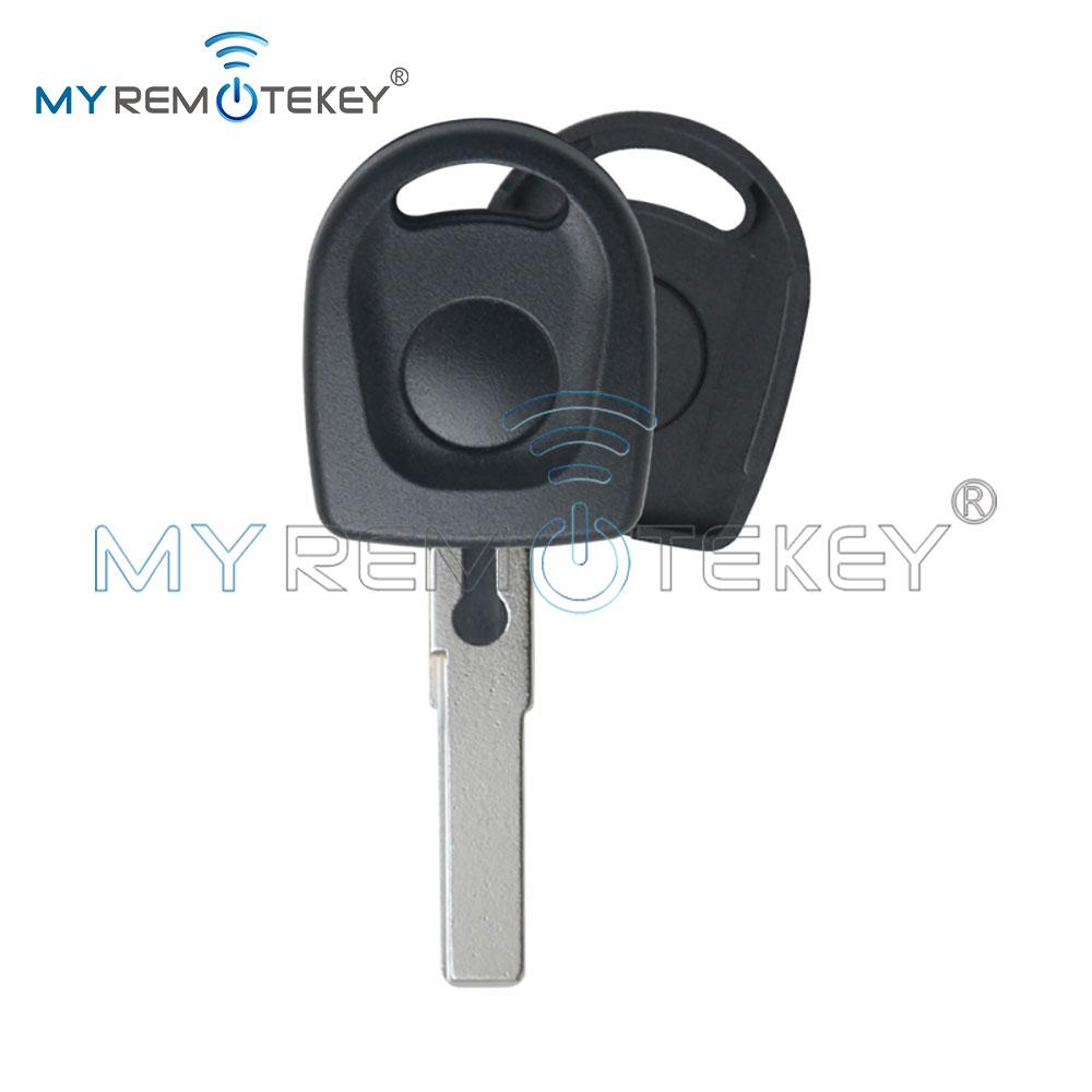 REMTEKEY Transponder key shell HU66 blade No chip round head for VW Golf Touran Jetta