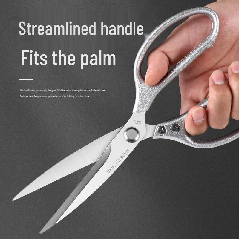 German-Style Commercial Kitchen Shears: Heavy-Duty Bone-Cutting and Multi-Use Food Scissors