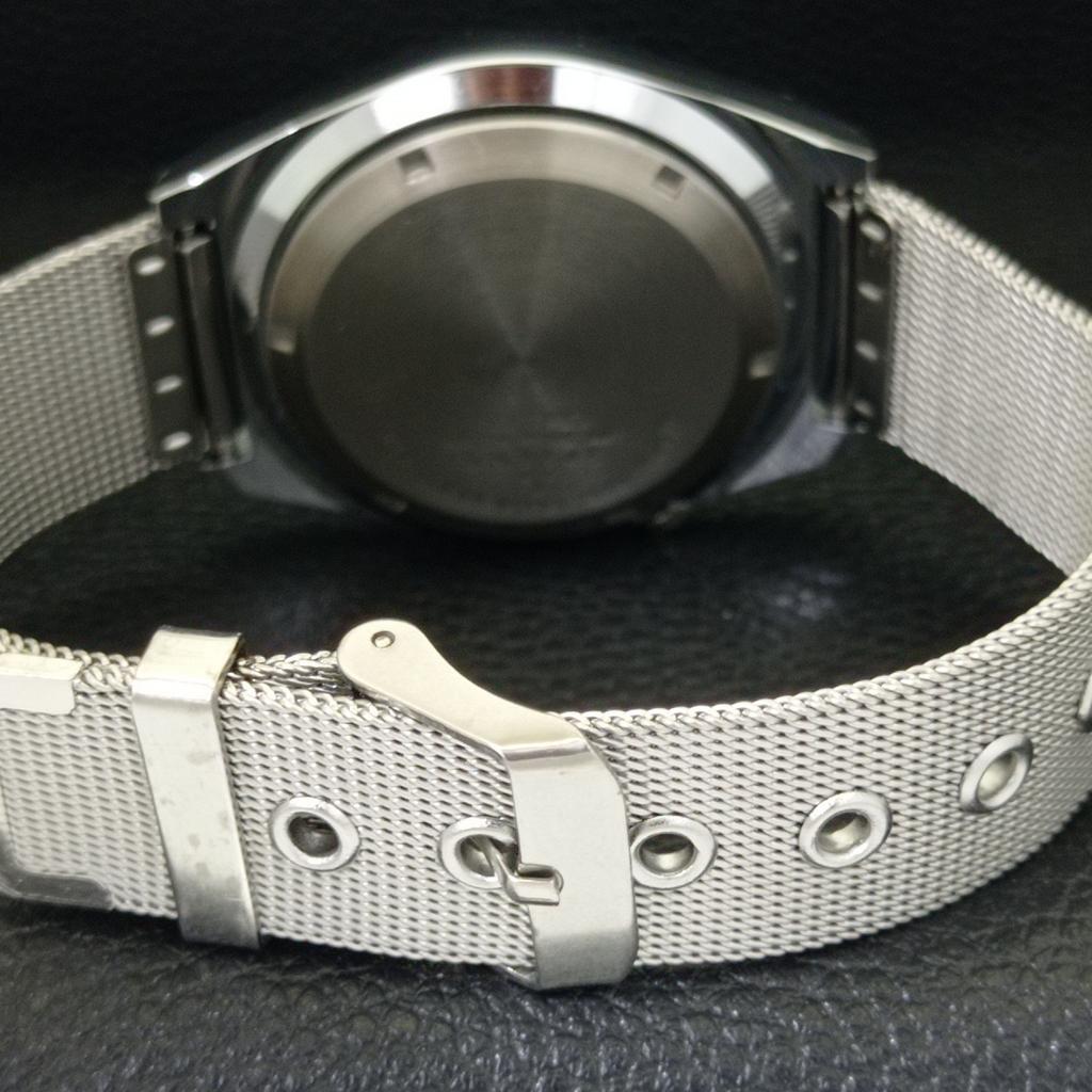 REFURBISHED VINTAGE SEIKO EXPO 70 AUTOMATIC JAPAN MENS BLUE DIAL WATCH a433580-2 R117-a433580