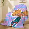 Hey Arnold Cartoon Throw 240g flannel blanket, suitable for sofas, beds, offices,  exquisite gift blankets