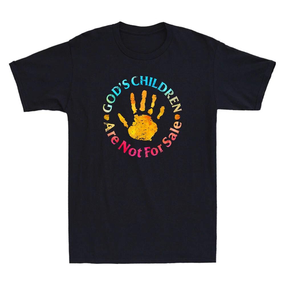 God s Children Are Not For Sale Hand Prints God s Children Vintage Men s T-Shirt L