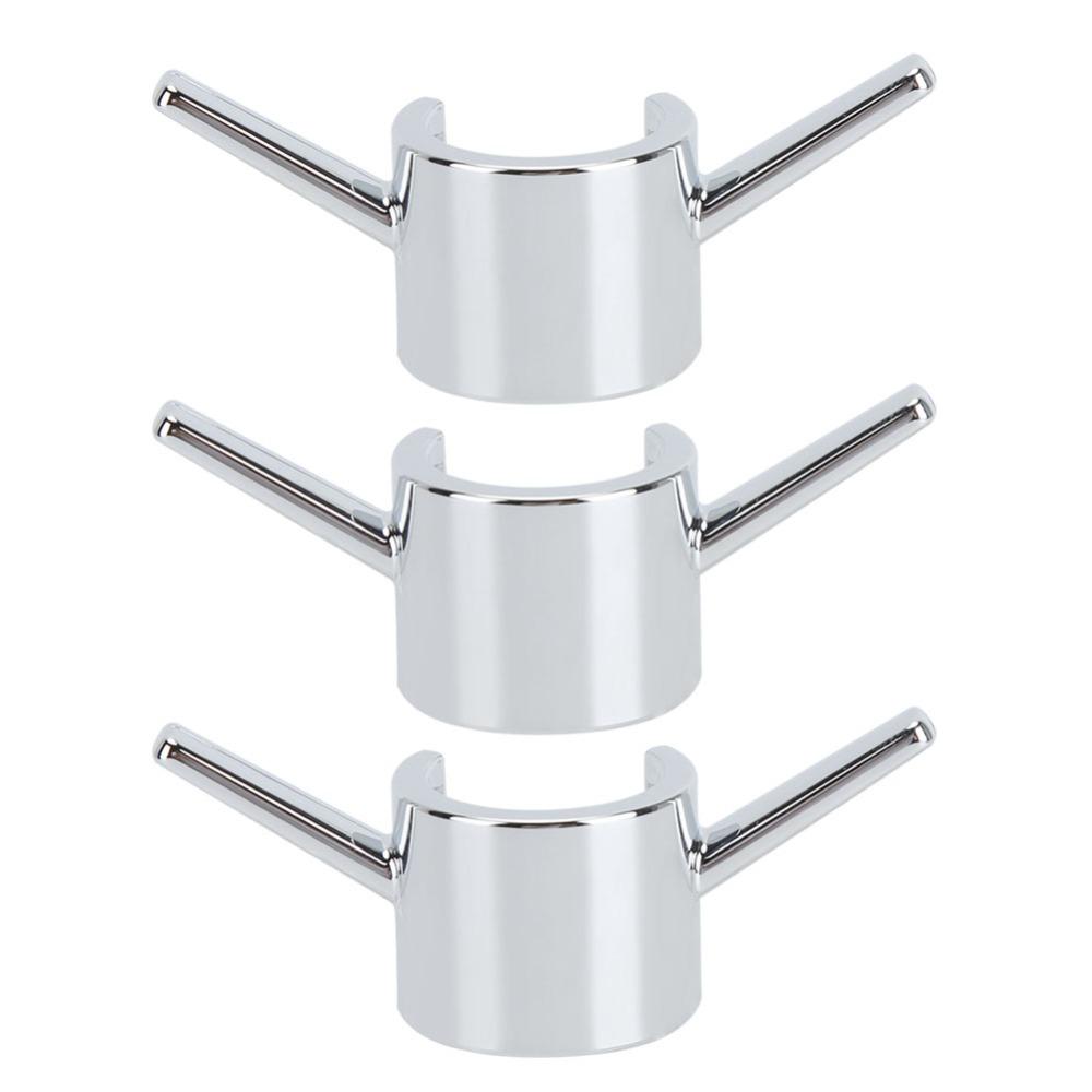 3Pcs Silver Shower Rod Hook Electroplating Finish Shower Rod Clamp Hook  Bathroom Kitchen Shower