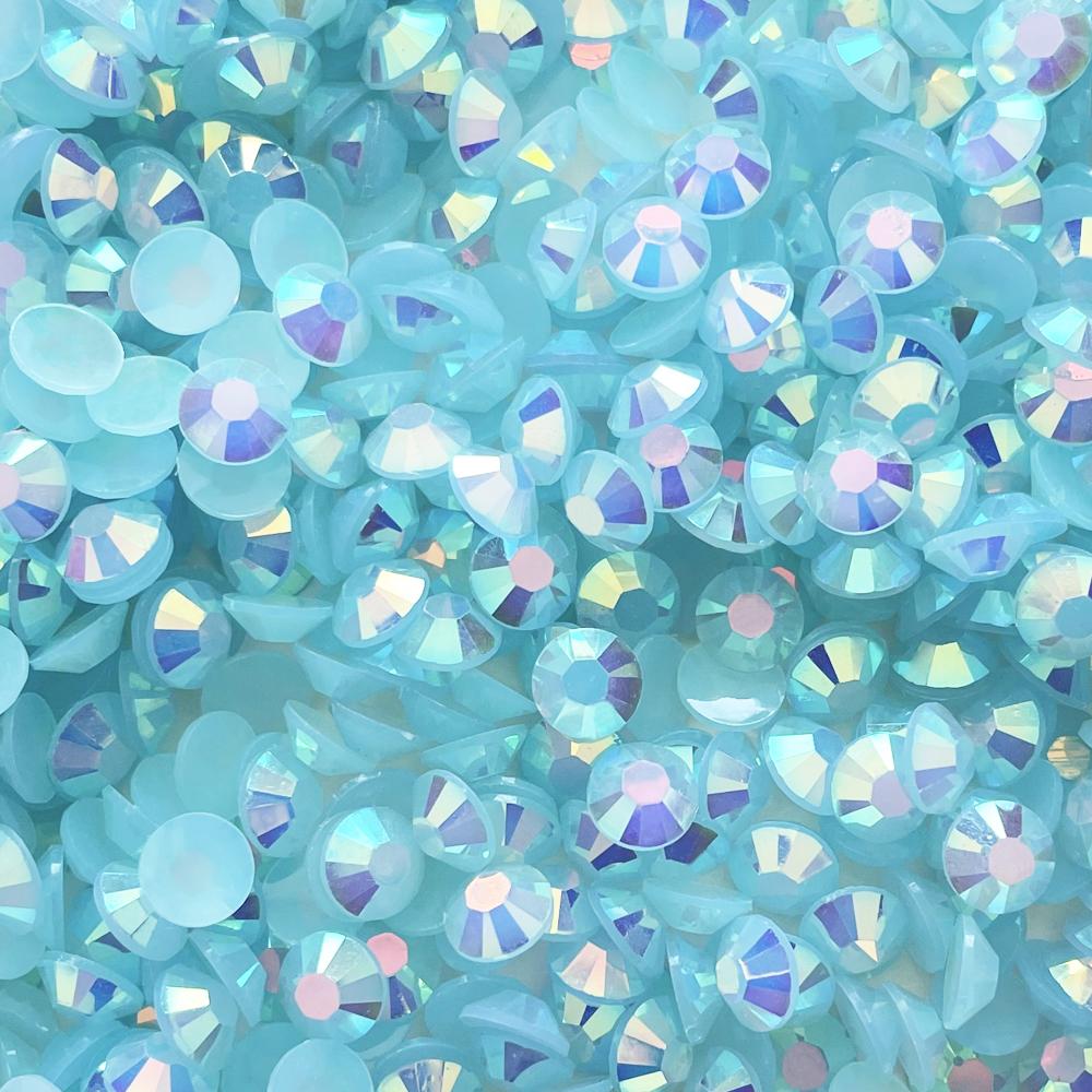 Hot Sale Bulk Package Non Hotfix Flatback Jelly Black AB Resin Rhinestones 2mm 3mm 4mm 5mm 6mm for DIY Crafts