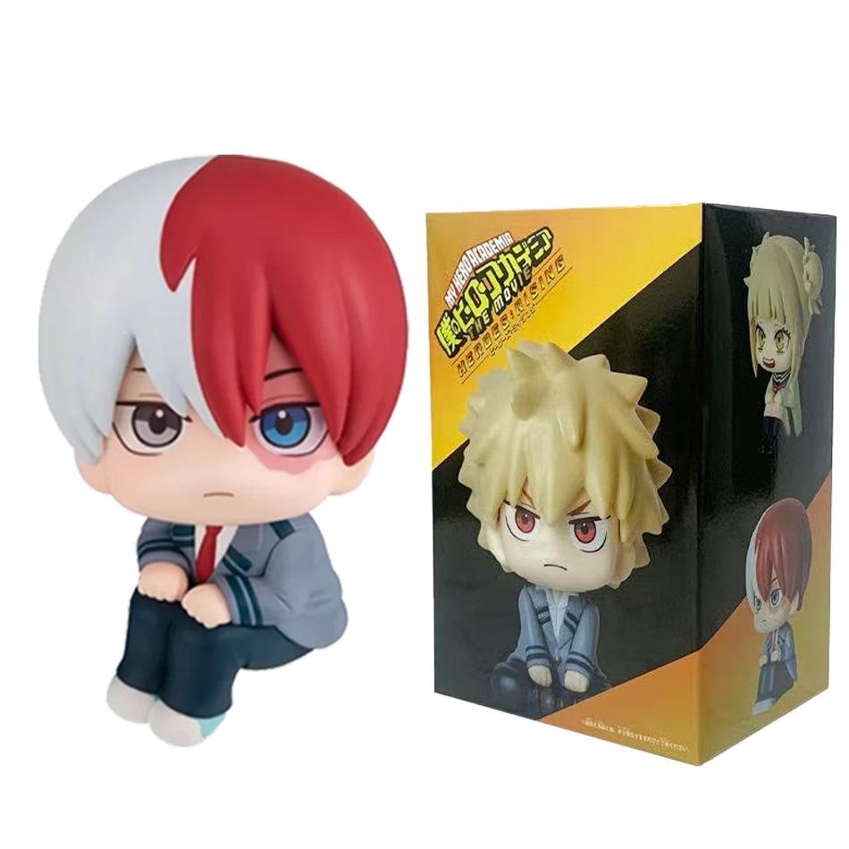 Anime Nendoroid Bakugou Katsuki Midoriya Izuku ładna figurka Todoroki So Toga Himiko model dzieci cole samochód