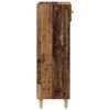 Shoe Cabinet with Shelf Rustic Wood Look 60 x 35 x 105 cm Engineered Wood