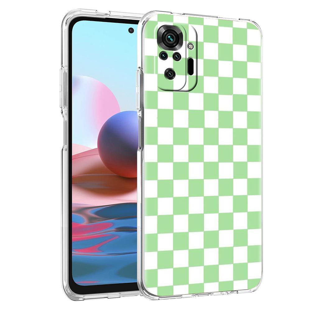 Checkerboard Plaid Checked Phone Case For Xiaomi Redmi Note 12 4G 11 10 Pro 5G 10C 10S 9S 9 9T 8T 9C 9A 8 8A 7 K50 K40 Cover
