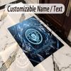 Crystal Velvet Rug Manchester City Print Custom Name Text Floor Mat Home Decor