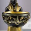 Dog Statues For Table Decorative Standing Animal Figurines With Bowl Egyptian Dog Desktop Ornament For Living Room Bedroom Shelf