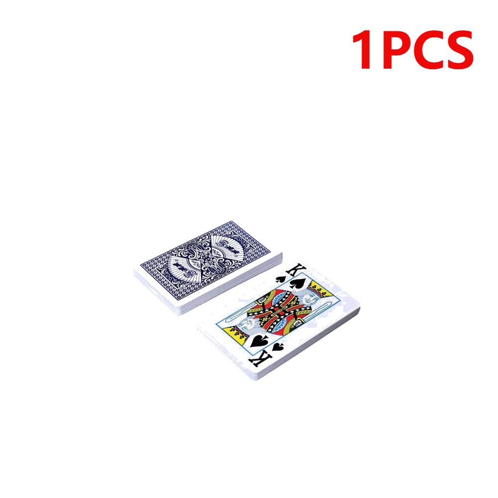 20/1pcs Playing Cards Plastic Coated Paper Deck Poker Cards Funny Family Board Game 54 Cards Waterproof Folding for Adults