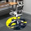 1pz Tappeto Rotondo Ufficio Batman, Sotto Sedie da Ufficio Camera da Letto Soggiorno Arredamento Casa, Decorazione Stanza, Disponibile in Varie Misure