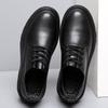 Leather Shoes Men's Shoes Breathable Business Dress Black Platform Martin Boots Suit Wedding Groom Shoes Fashion Casual