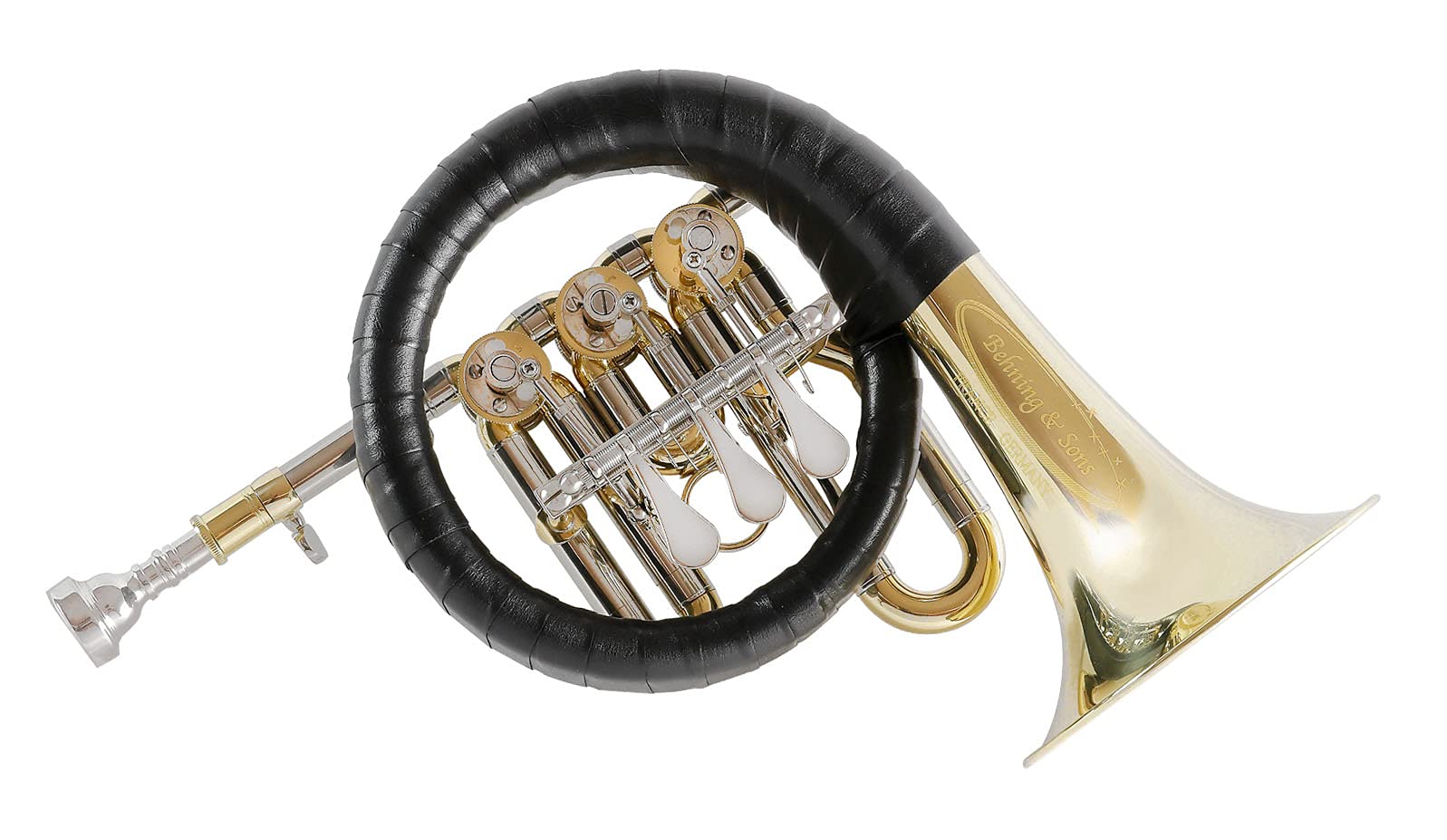 

Behning Sons Rare Rotary Post Horn 740 & чорний