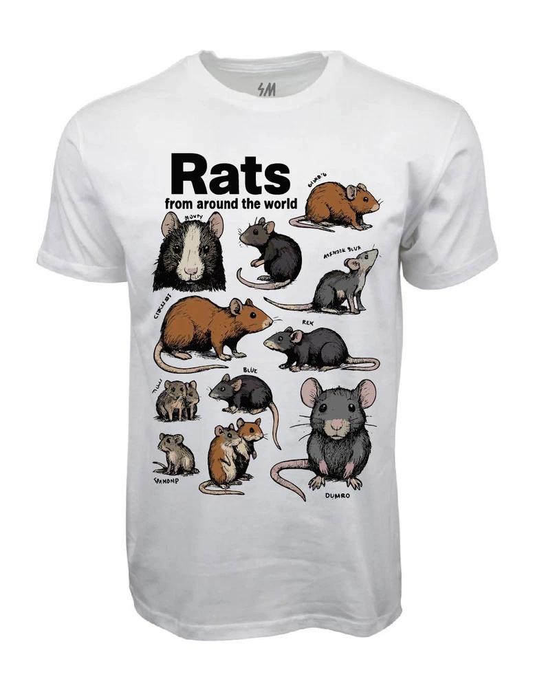 Rats From Around The World Graphic T Shirt S