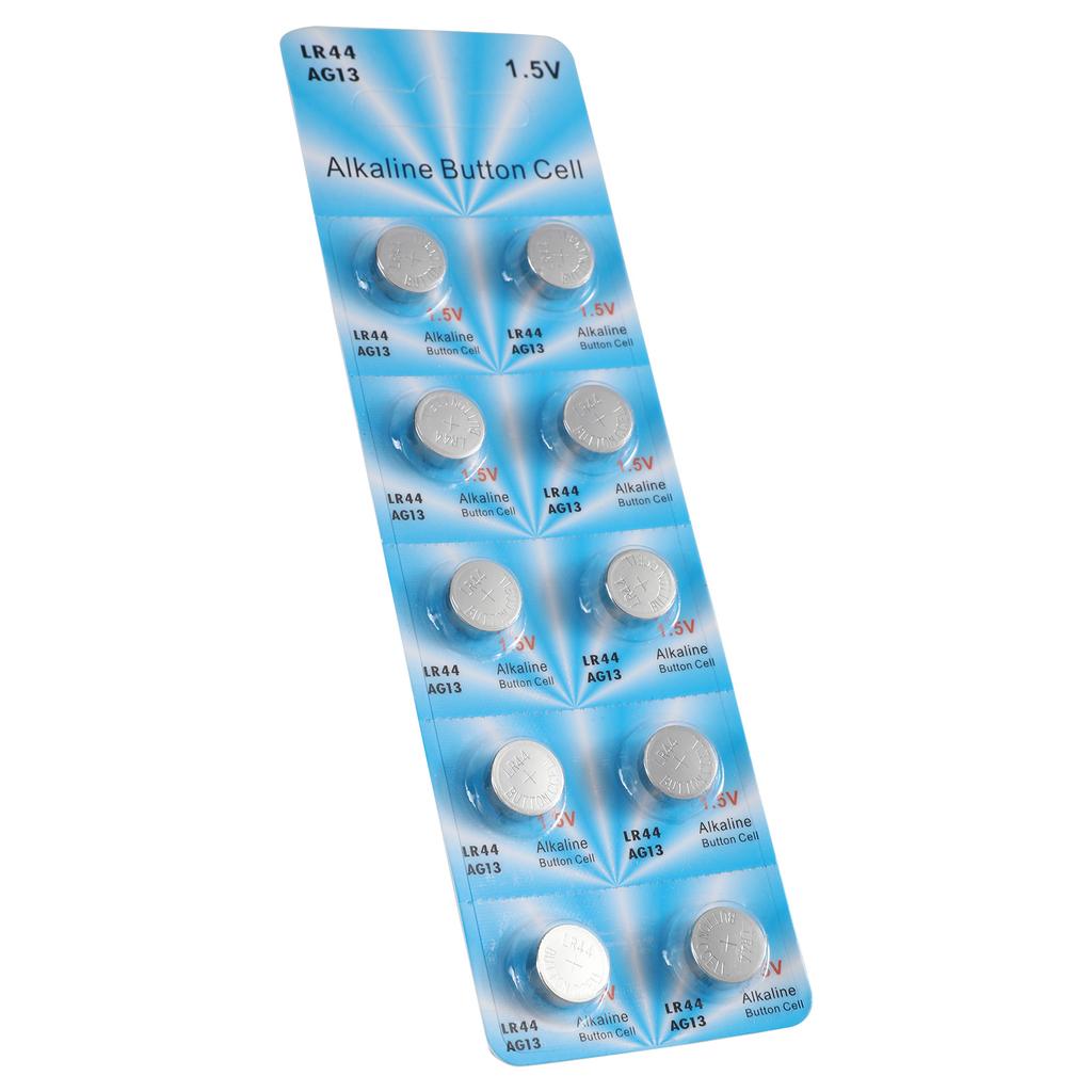 10PCS LR44 AG13 1.5V Button Coin Cell Batteries A76 357 357A LR1154 SR1154 SR44 For Toys Watches Games