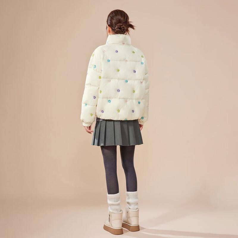 IEF Women's French Style White Duck Down Jacket