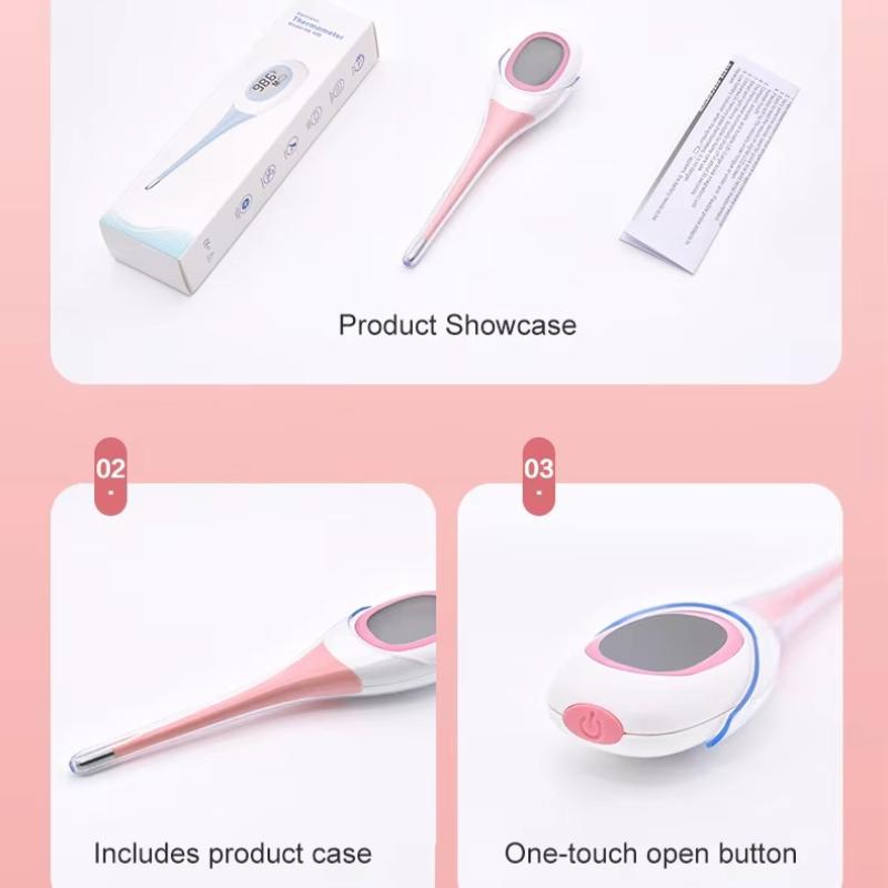 Fast 8S Thermometer For Fever Digital Infrared Basal Body Thermometer Oral Armpit Rectal Temperature Led Display