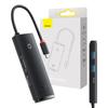 Hub 6W1 Baseus Lite Series Usb-C Do 2X Usb 3.0 + Usb-C + Hdmi + Sd/Tf (Czarny)