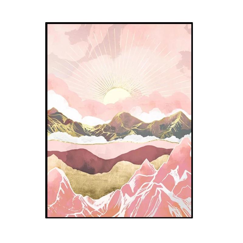 Popular DIY 5D Diamond Painting - Sunset Lake Natural Scenery, Full Drill Embroidery Kit