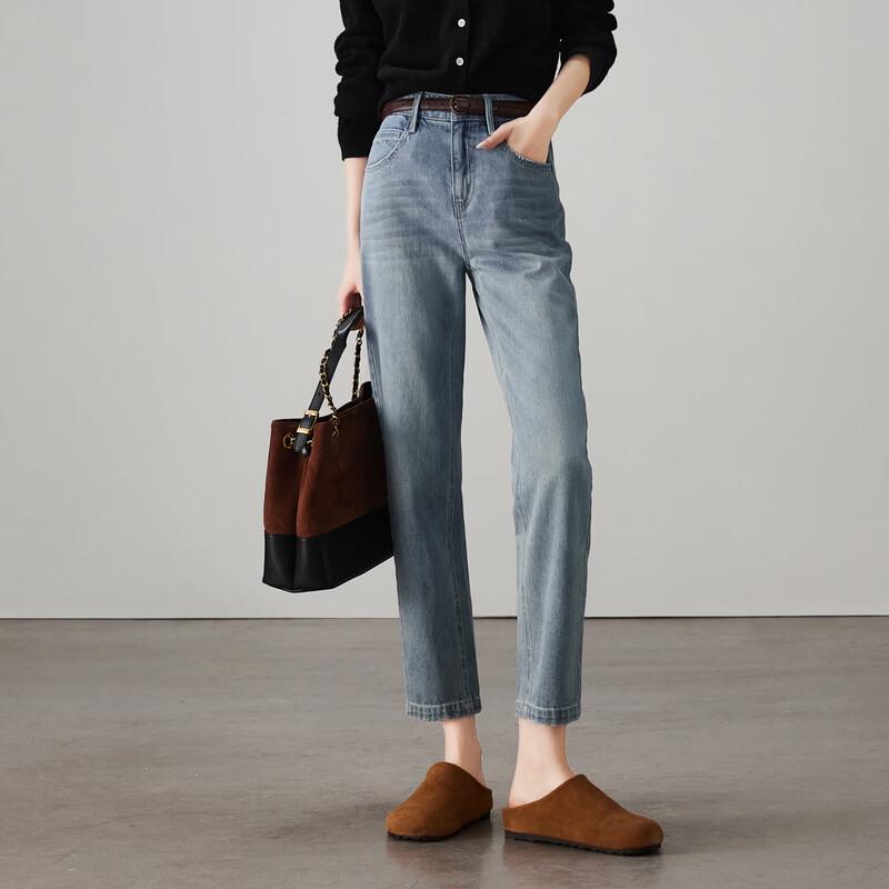 SOFSIL Women s Light Blue High-Waist Skinny Jeans 26