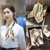 Silk Scarf Small Square Scarf Women's Summer Headscarf Headband Spring and Autumn Neck Protection Professional Small Scarf Versatile Fashion Foreign S