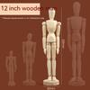 Sketch Drawing Mannequin Model Wooden Hand Model Human Artist Models Flexible Jointed Hand 5.5-12 Inches Tall Movable Limbs