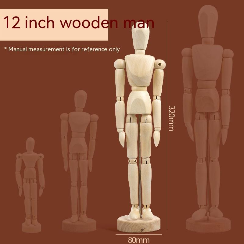Sketch Drawing Mannequin Model Wooden Hand Model Human Artist Models Flexible Jointed Hand 5.5-12 Inches Tall Movable Limbs