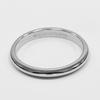 TIFFANY&Co. Gathered Milgrain Ring 0.1" Band Pt950Platinum #11.3(US Size) 6.22g Women Used
