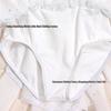 Girls' Shiny Ballet Skirt Dress with Cross Back and Mesh Sleeves