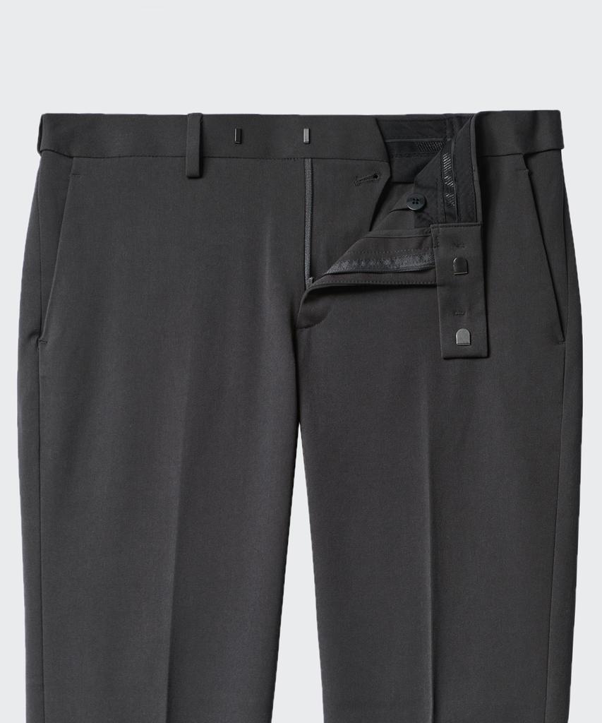MUSINSA STANDARD Tapered Hidden Banding Crop Slacks [Gunmetal]