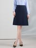 Black High Waist Slim A-Line Skirt with Slit - New Trend, Elegant, Short, and Sophisticated Design