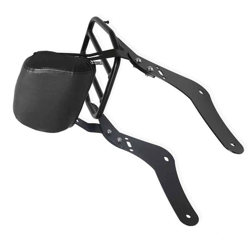 NEW-Motorcycle Rear Backrest Luggage Rack Rear Passenger Sissy Bar Backrest Rear Passenger Backrest For Honda Black