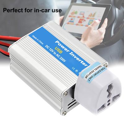 Portable Car Power Inverter 100W DC 12V To AC 220V Charger Converter Transformer with Charging USB