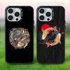 Koi Karpfen YIN YANG Handyhülle Für iPhone 17,16,15,14,13,12,11,Pro,Max,Plus,E,Air,Mini Anti-Fall Schwarzer Stoßfänger