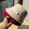 Neuer Stil Kleine Eisenmarke Wollgeschenk Fischerhut Damen Französisch Retro Schleife Beckenhut Adelstochter Stil Hut Wintertrend