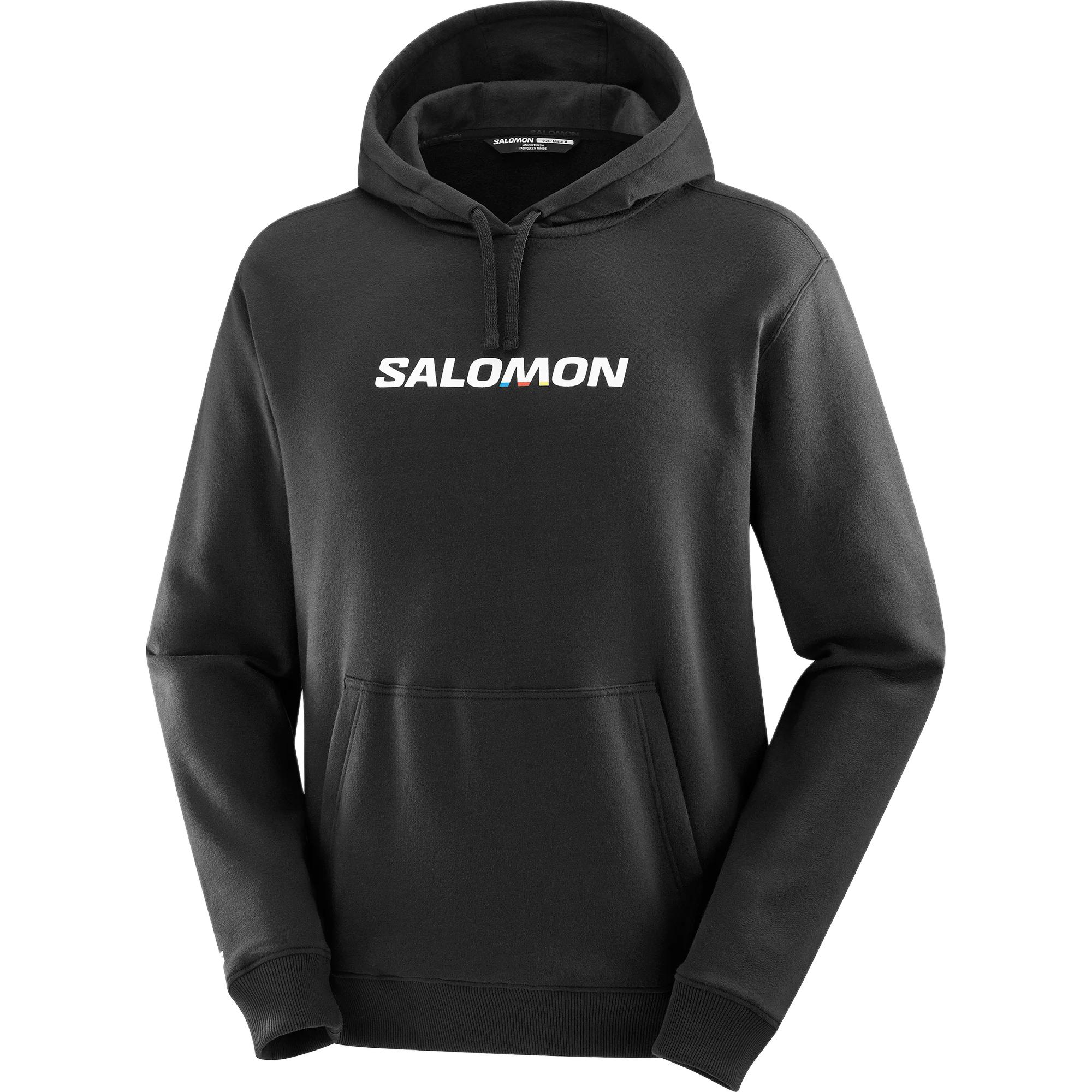 

New SALOMON LOGO PERFORMANCE Sweatshirt Men s Pitch Black LC2360300 XL