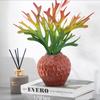 Rote Erdbeer-Keramikvase Abstrakte Kunst Hydroponische Blumendekoration Wohnzimmer Esstisch Obst-Keramikvase Heimdekoration