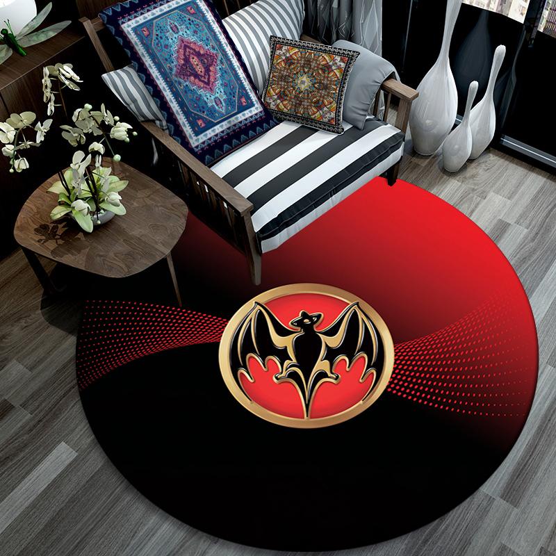 Cartoon Print Round Area Rug,Carpet Rug for Living Room Bedroom Sofa Playroom Decor,Non-slip Floor Mat