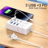 120W Multifunkční prodlužovací kabel USB Type C Nabíječka Rychlé nabíjení 4 Portový Stolní nabíjecí adaptér Pro iPhone Xiaomi Samsung Huawei