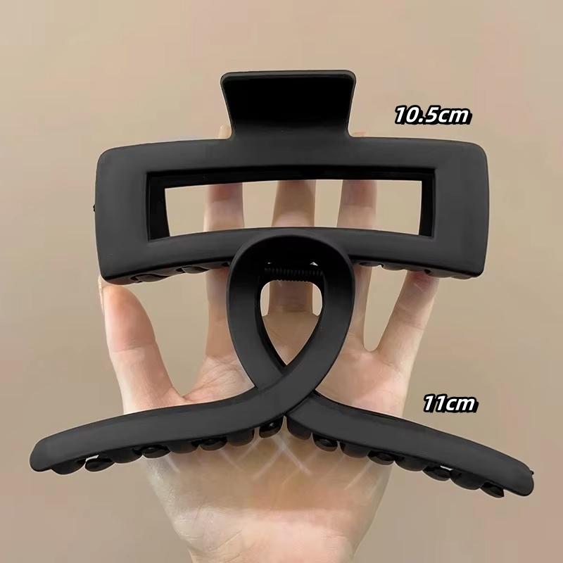 Black Series Big Hair Clip for Women Simplicity Ponytail Clip Women Shark Clip Girl Hair Clamp