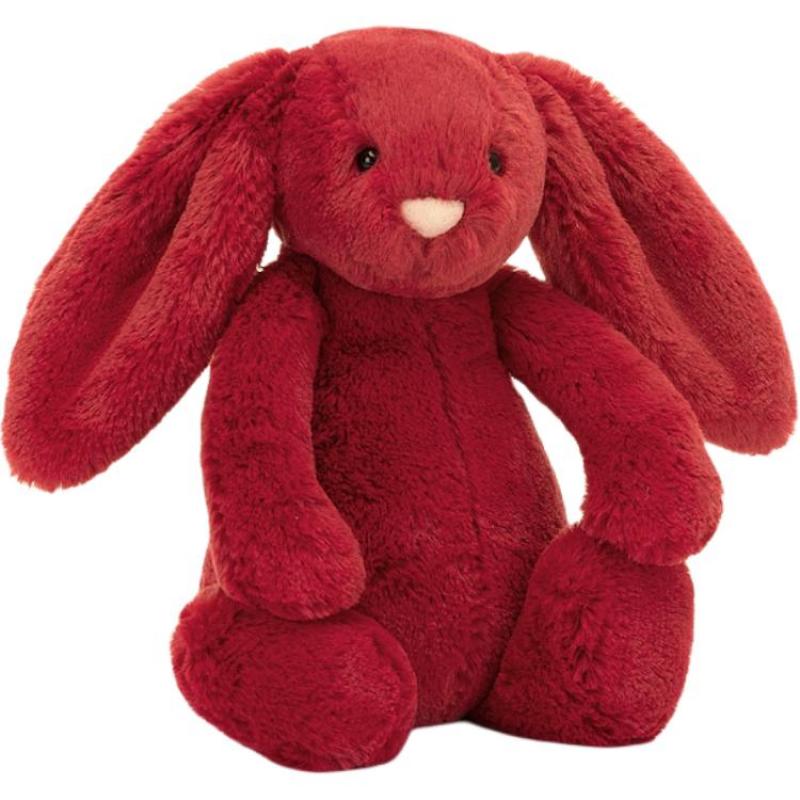JELLYCAT Bonnie Rabbit series shy cranberry bunny cute rabbit soothing companion doll plush doll sitting 15cm high