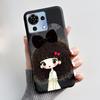 For ZTE Blade V50 Vita Case Black TPU Silicone Luxury Cute Cool Flower Phone Cases for Blade V 50 Vita V50Vita Bumper Soft Cover