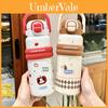 Kids Cartoon Stainless Steel Insulated Cup With Handle For Children And Students