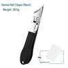 Precision Anti-Splash Ingrown Nail Clippers with Slanted Tip and Groove Repair.