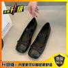 Evening shoes gentle wind flat satin ballet shoes 2025 new spring shallow mouth boat shoes Mary Jane women's shoes