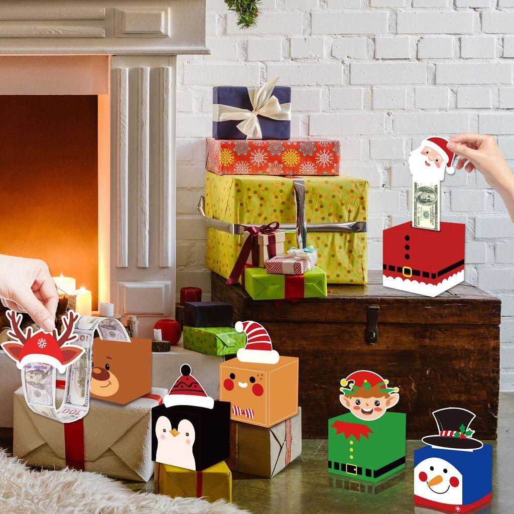 Christmas Cash Envelope Pack With Creative Design For Holiday Gift Exchange