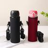 Water Bottle Cover Bag With Strap Neoprene Water Storage Holder Shoulder Strap Black Bottle Carrier Insulat Bag Outdoor Tools