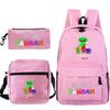 Spotted Garden Primary School Bag Shoulder Bag Pencil Bag Three-piece Set