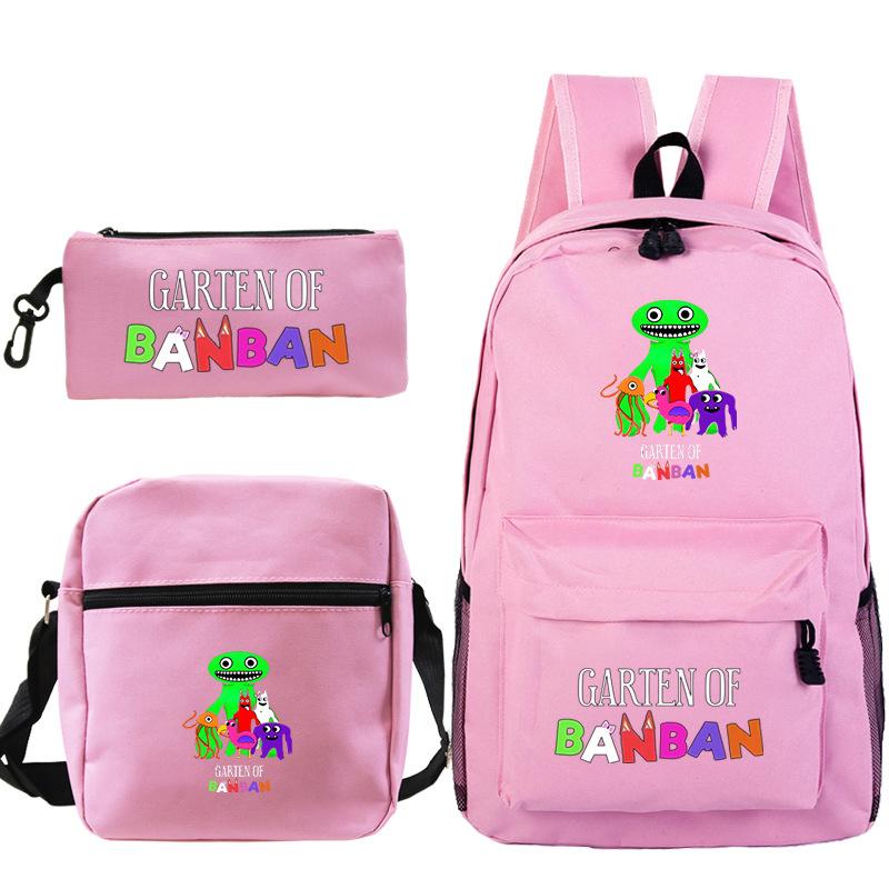 Spotted Garden Primary School Bag Shoulder Bag Pencil Bag Three-piece Set